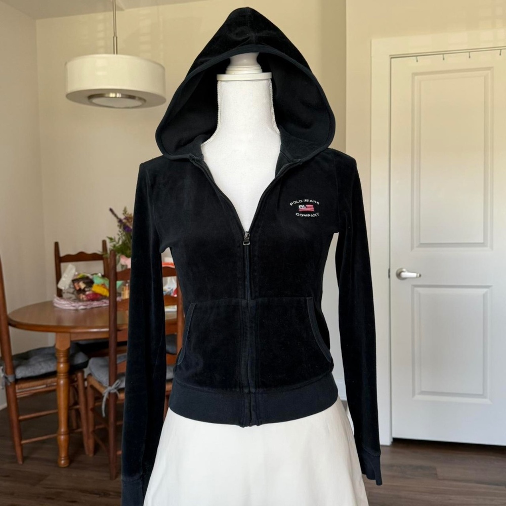 Ralph Lauren Polo Velvet Zip Up